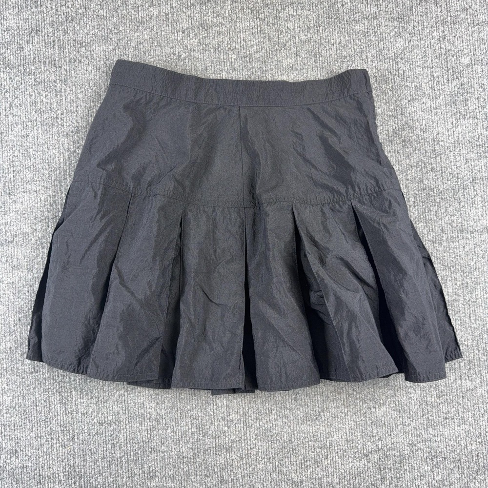HEAD Skort Womens 12 Black Athletic Tennis Pleated Nylon Pull On Skirt USA